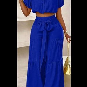 Elegant Blue Women's Jumpsuit